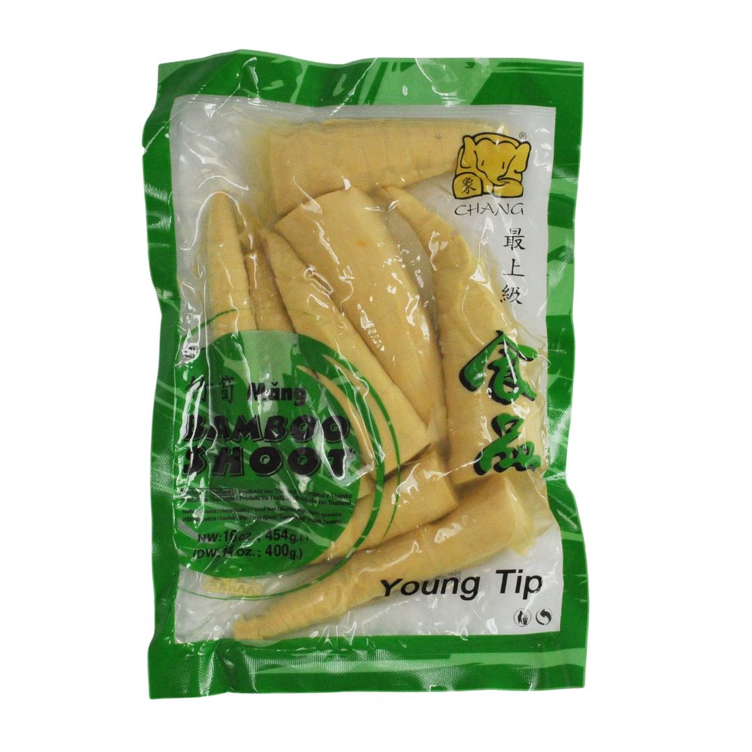 Thai bamboo shoot (vacuum pack) young tips 454g by Chang Thai Food