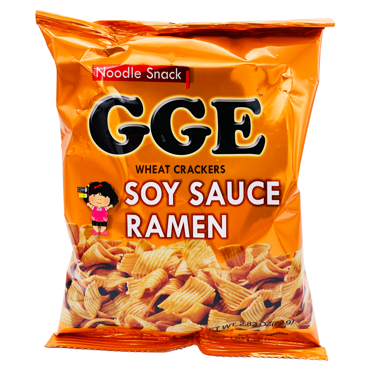 Ramen Snack Soy Sauce Flavour Wheat Crackers 80g by GGE Thai Food