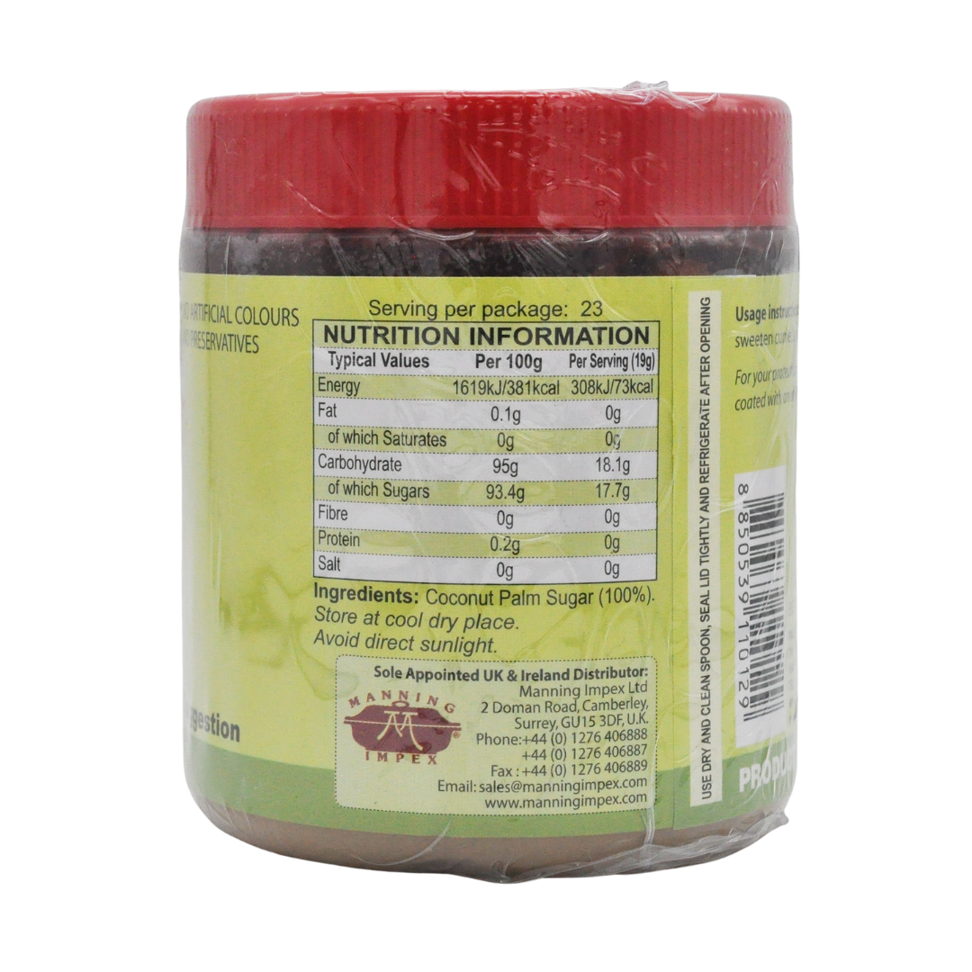 Thai Palm Sugar 450g Tub by Mae Sri Thai Food Online (authentic Thai