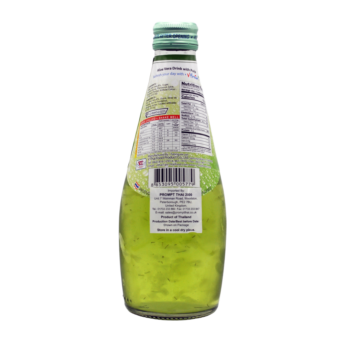 Thai Aloe Vera Drink with Pulp 290ml by V-Fresh – Thai Food Online  (authentic Thai supermarket)