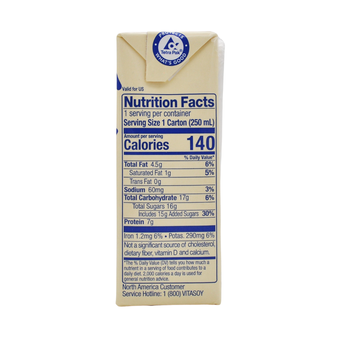 Regular Soy Milk Drink 250ml by Vita Thai Food Online (authentic Thai