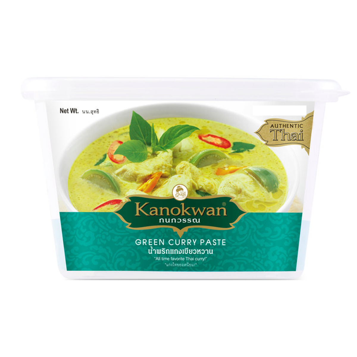 Thai Green Curry Paste 400g tub by Kanokwan Thai Food Online