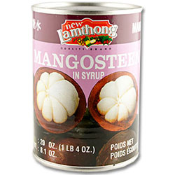 Mangosteen in syrup
