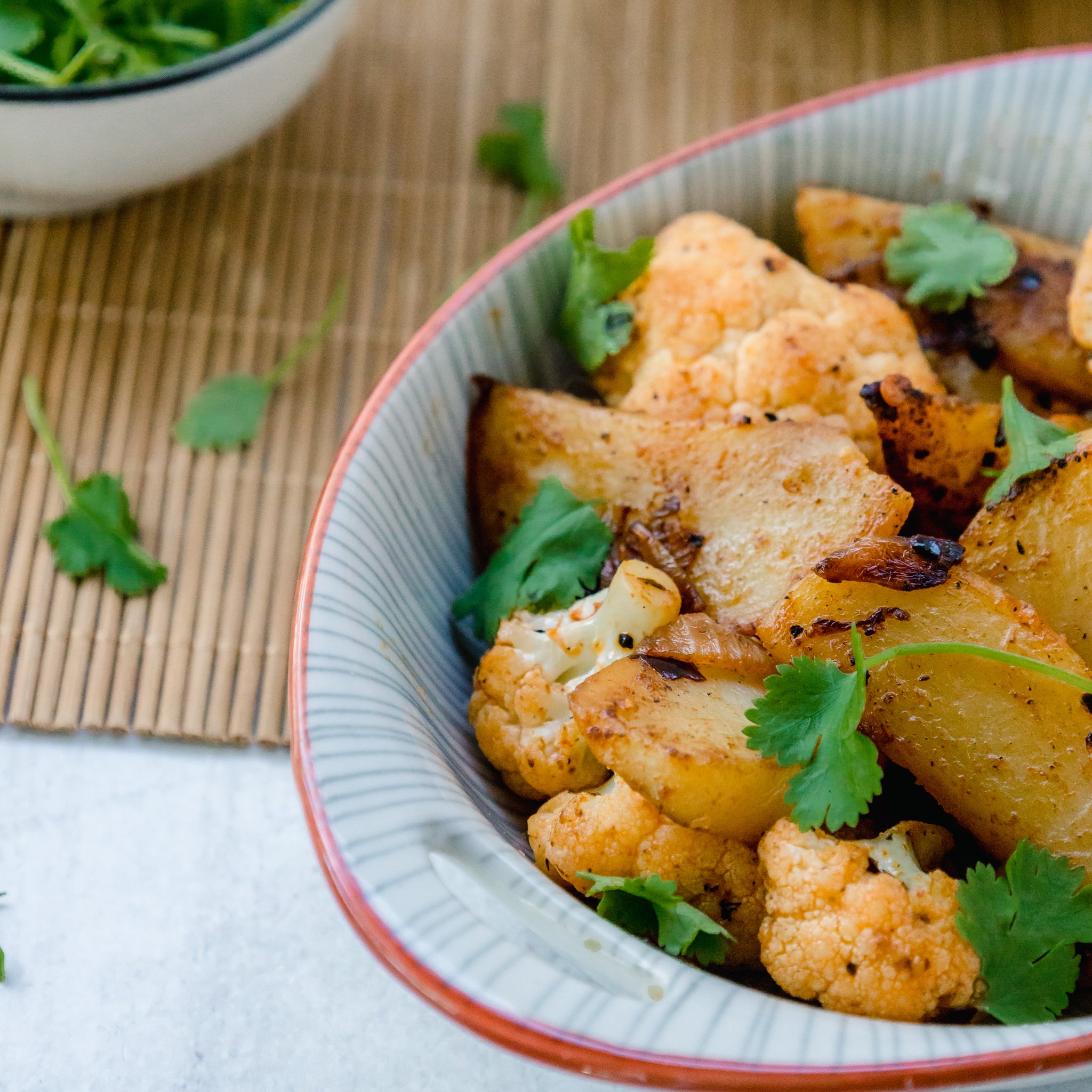 Indian Style Potato & Cauliflower Stir Fry