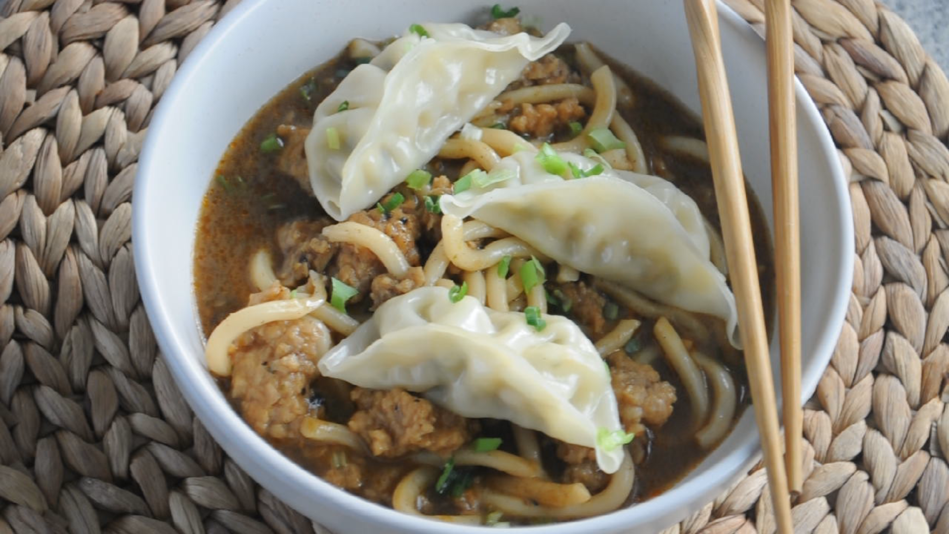 Dumpling Noodle Soup Recipe (Vegan Friendly)