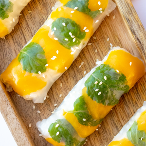 Thai Mango Sticky Rice Rolls