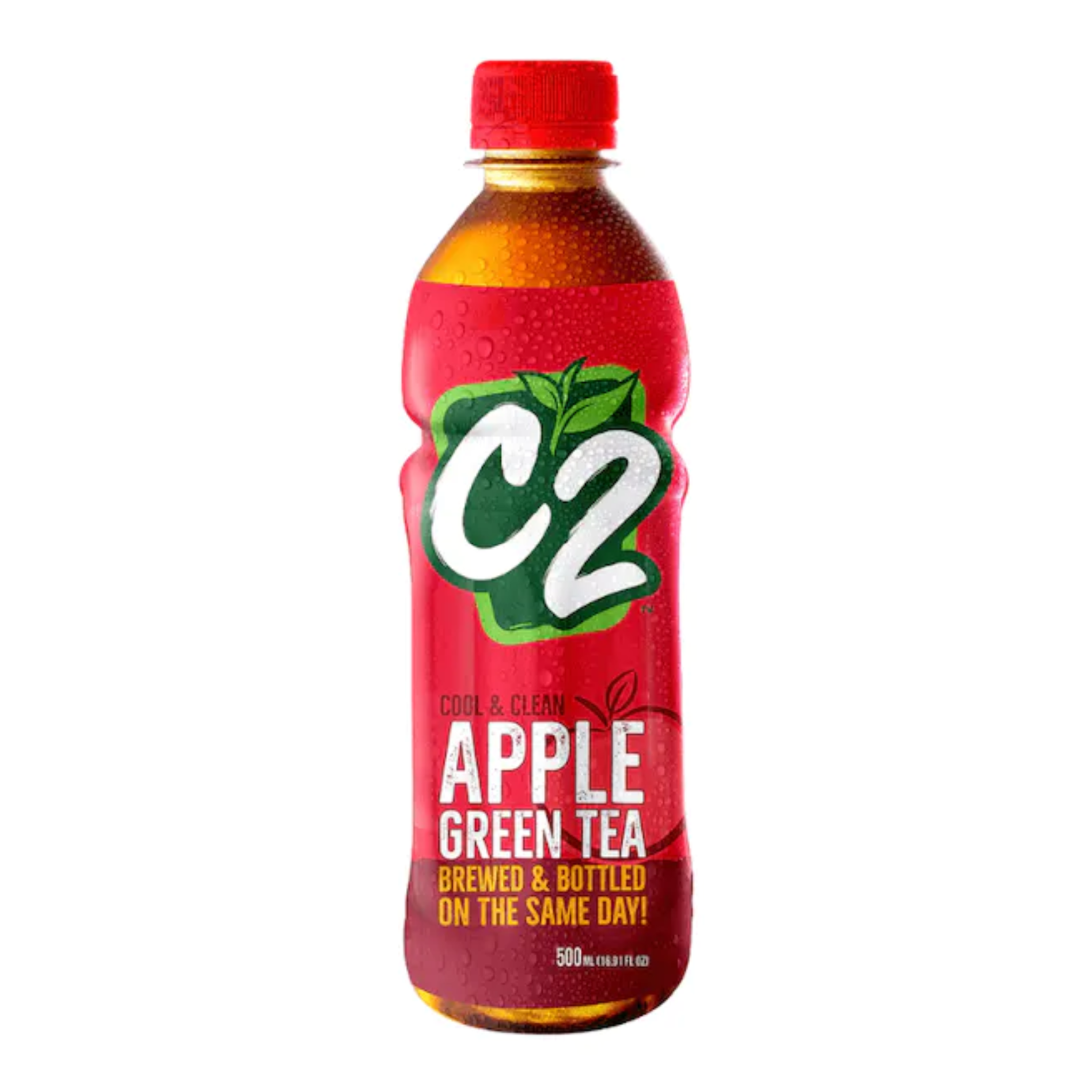 Green Tea Drink Apple Flavour 500ml by C2 Cool & Clean