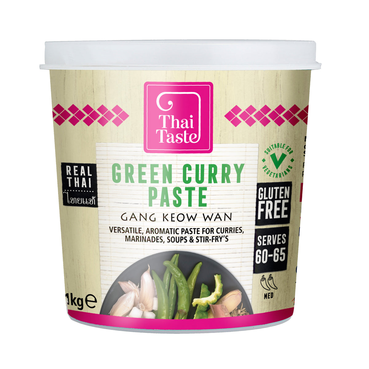 Thai Green Curry Paste (Gang Keow Wan) 1kg by Thai Taste – Thai Food ...