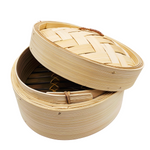 Bamboo Steamer with Lid 7 inches