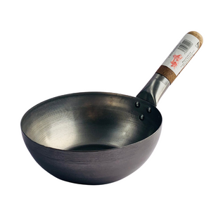 London Wok Flat Bottom Carbon Steel Wok 8inch by Hancock