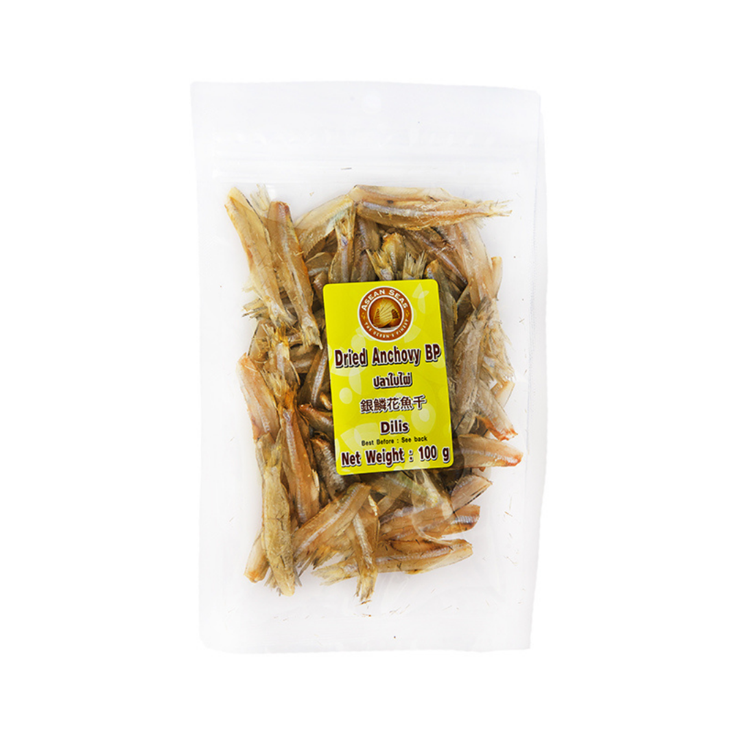 Dried Anchovy BP (Headless) 100g by Asean Seas
