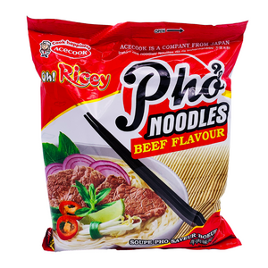 Beef Flavour Instant Rice Pho Noodles 70g by Oh! Ricey