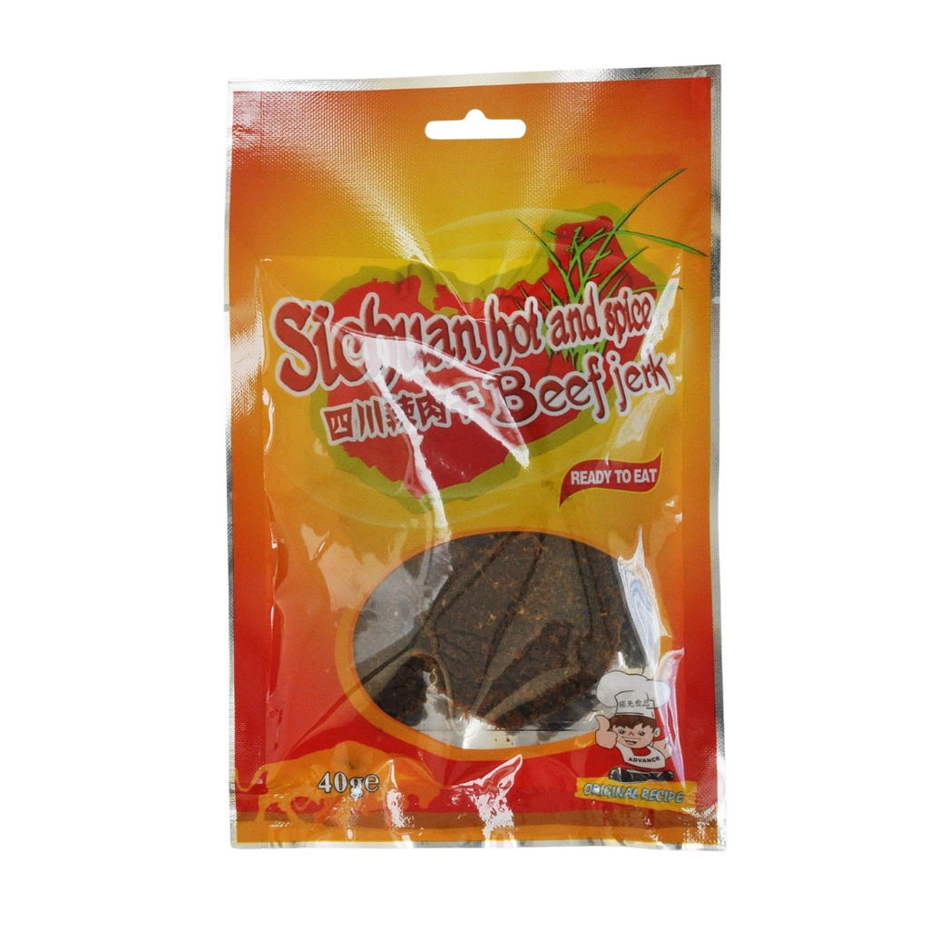 Sichuan Hot and Spicy Beef Jerky 40g by Advance