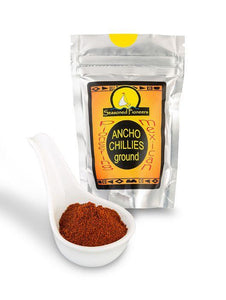 Ground Ancho Chillies 40g by Seasoned Pioneers