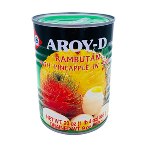 Thai Rambutan with Pineapple in Syrup 565g Can by Aroy-D
