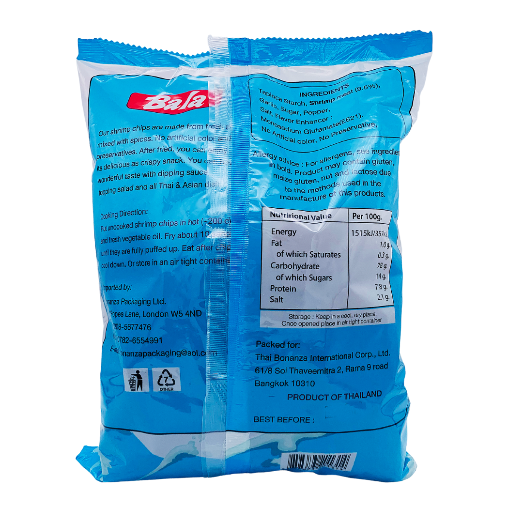 ** REDUCED ** Uncooked Shrimp Chips 500g by Bala BB 9/10/23