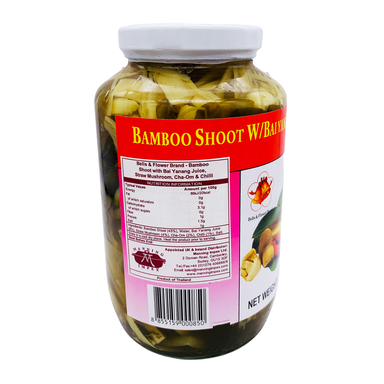 Bamboo Shoot Bai Yanang Cha-Om Mushroom (680g) by Bell and Flower