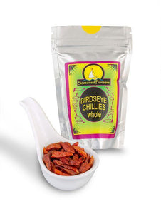 Dried Whole Birds Eye Chillies 15g by Seasoned Pioneers