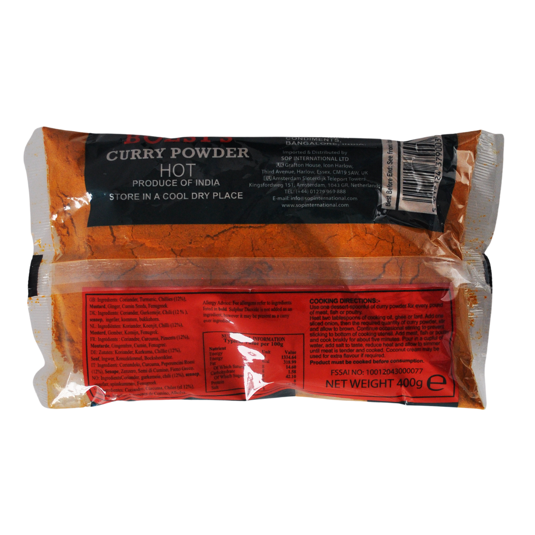 Curry Powder Hot 400g by Bolst's