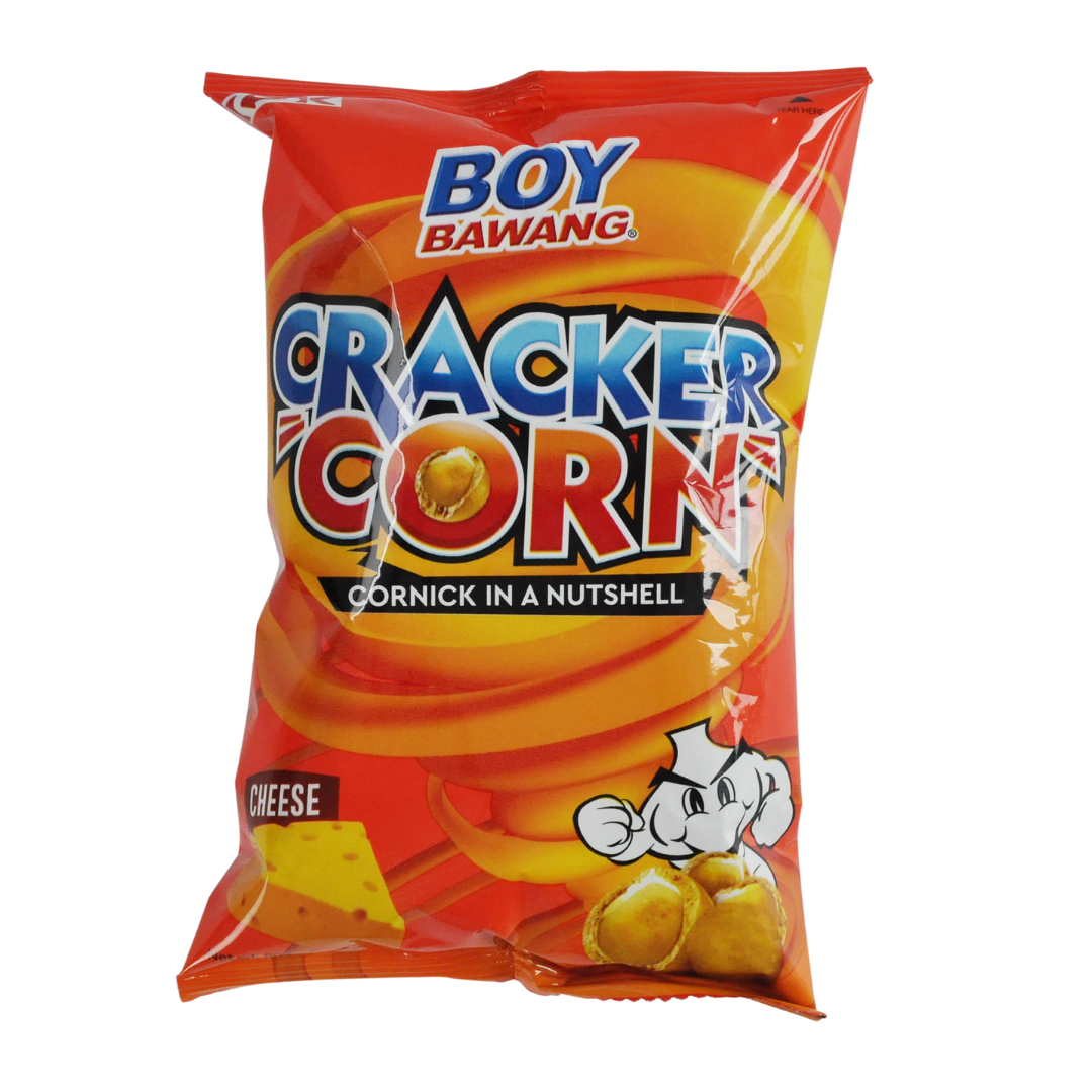 Cracker Corn Cheese (Crispy Coated Corn) Flavour 80g by Boy Bawang