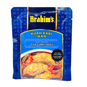 Fish Curry Sauce Kuah Kari Ikan 180g by Brahims