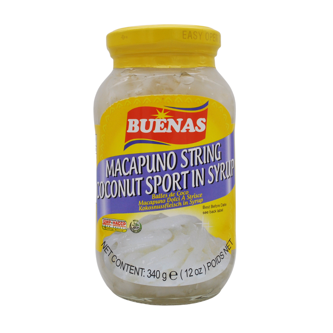 Shredded (string) Macapuno 340g Jar by Buenas – Thai Food Online ...