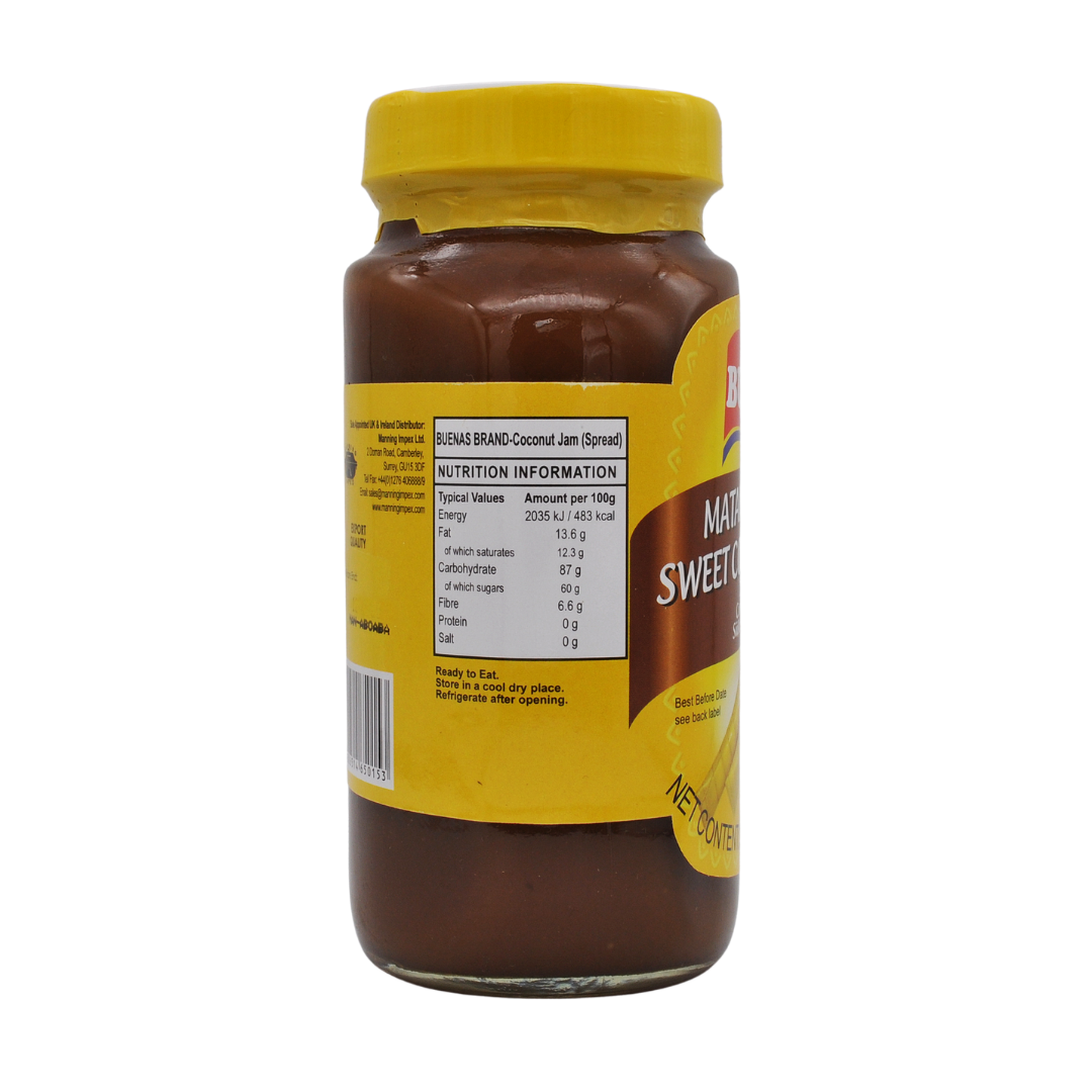 Coconut Jam (Spread) 340g Jar by Buenas