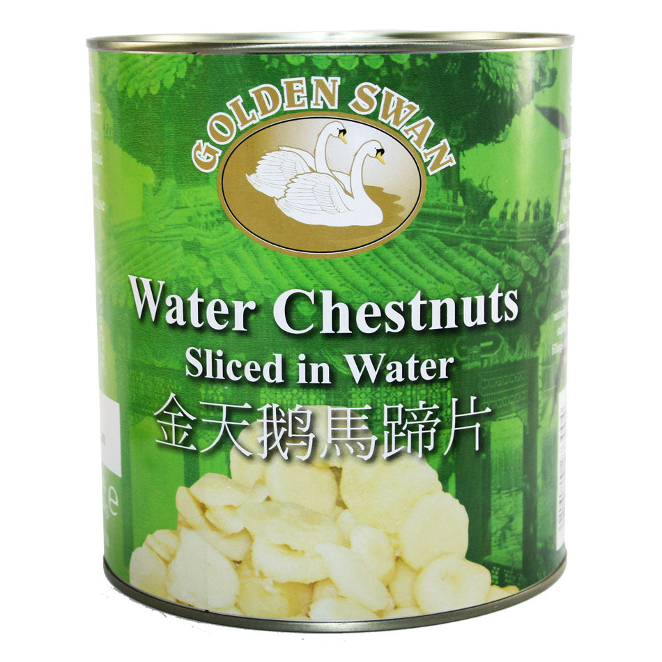 Water Chestnuts Sliced 3kg can by Golden Swan