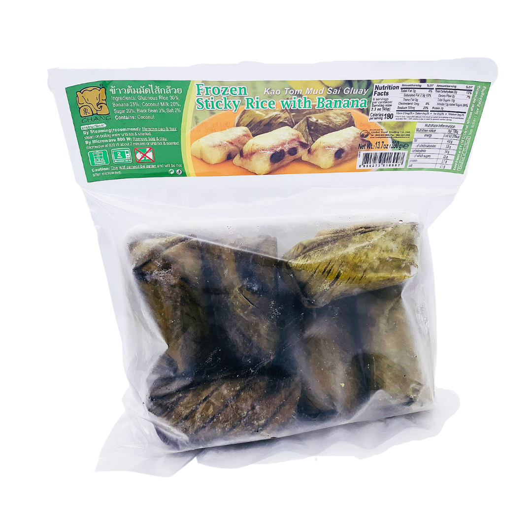 Frozen Sticky Rice Dessert with Banana 390g by Chang