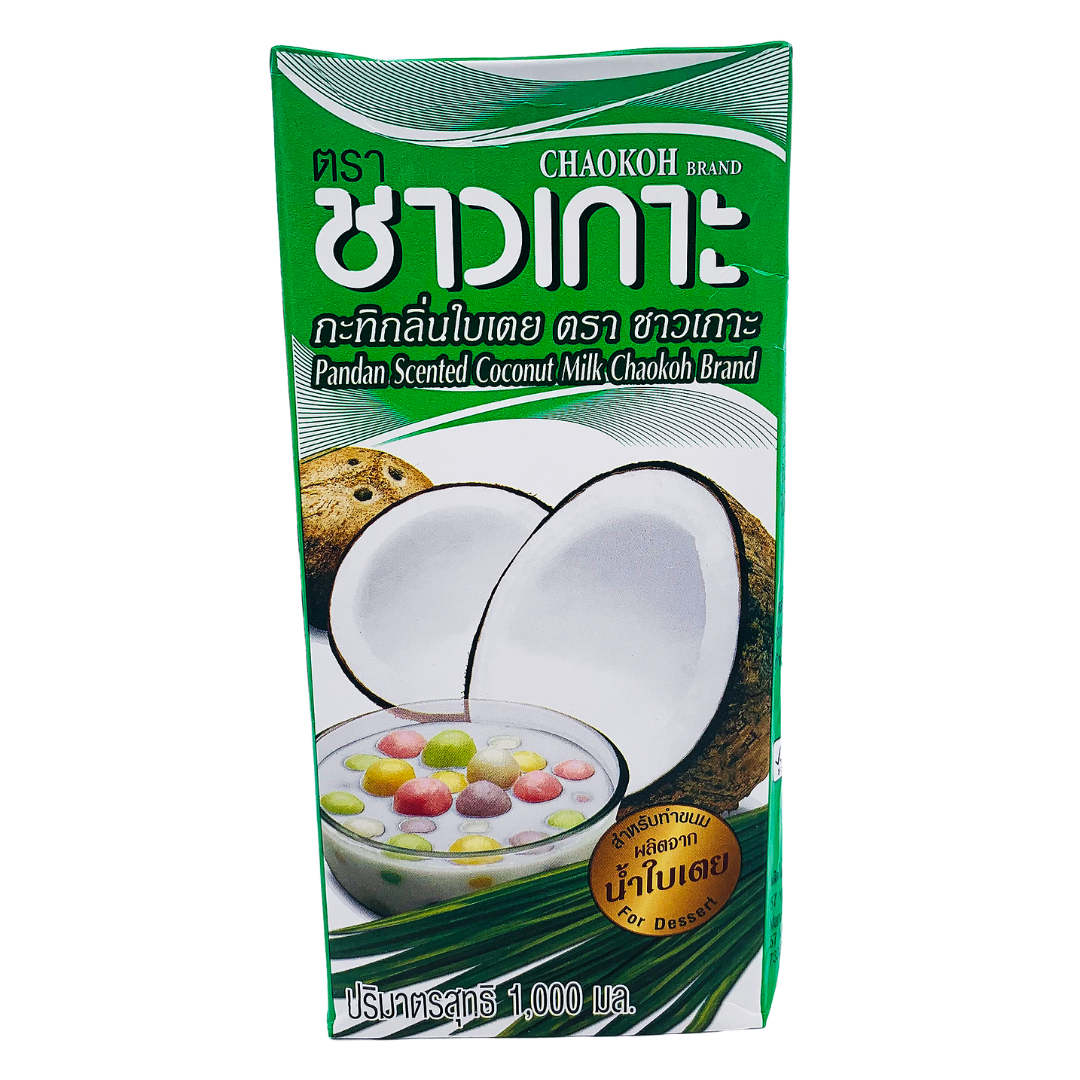 Thai Pandan Scented Coconut Milk UHT 1L by Chaokoh