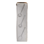 Stainless Steel 3pc Set Chinese Style Spatula, Ladle and Skimmer