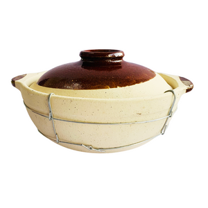 Chinese 2 Handled Clay Pot (Wired) 23cm
