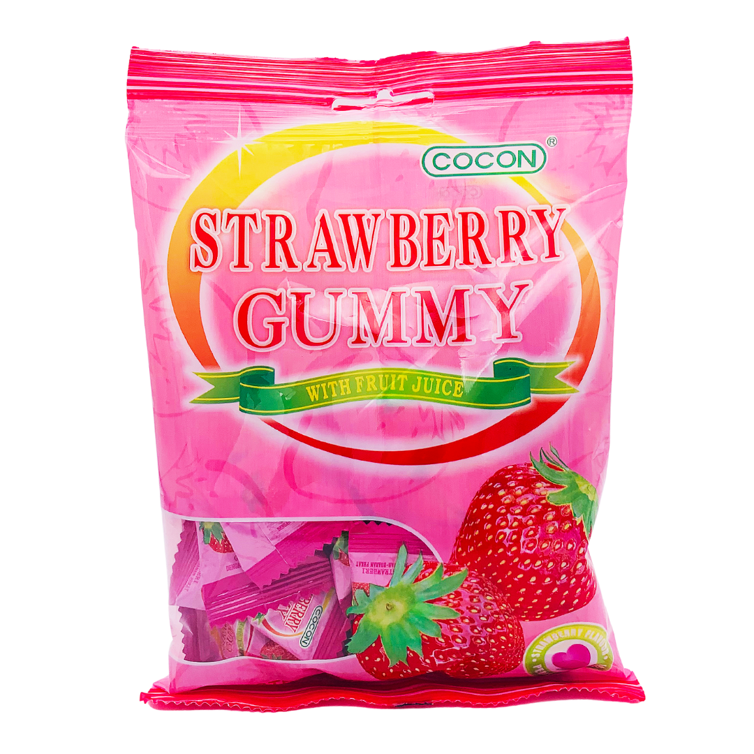 Gummy Jelly Sweets Strawberry Flavoured 100g by Cocon