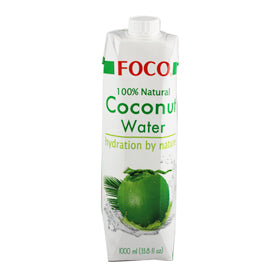 Natural 100% Pure Coconut Water UHT 1L by Foco