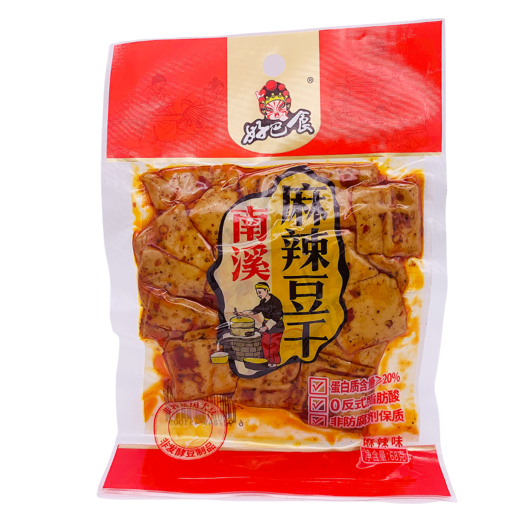Dried Beancurd Snack - Hot Spicy Flavour 68g by HBS