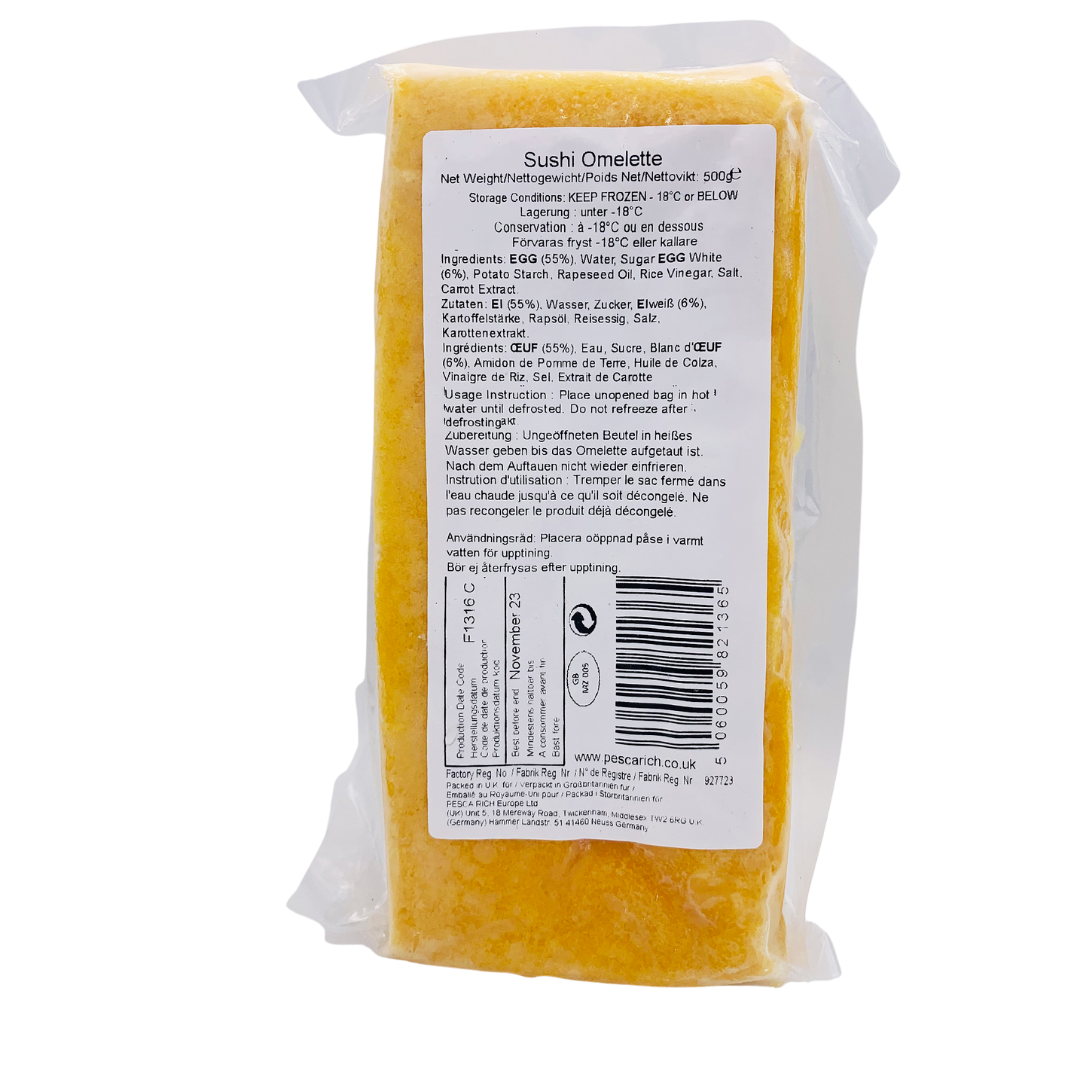 Frozen Japanese Sushi Omelette Atsuyaki Tamago 500g by Tsukiji