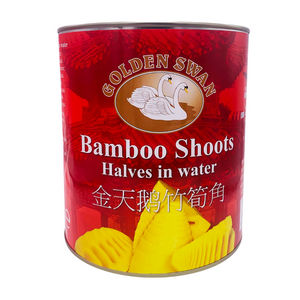 Bamboo Shoot Halves in Water 2950g can by Golden Swan