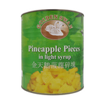 Pineapple Pieces in Light Syrup 3005g by Golden Swan