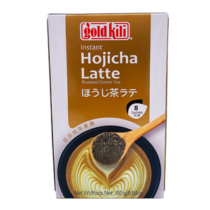 Instant Hojicha Latte Roasted Green Tea 160g by Gold Kili