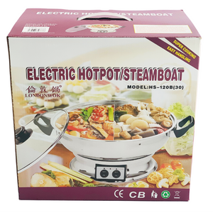 2 compartment hot pot divided hot pot cooker divided cooking pan
