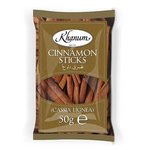 Cinnamon Sticks (Cassia) 50g by Khanum