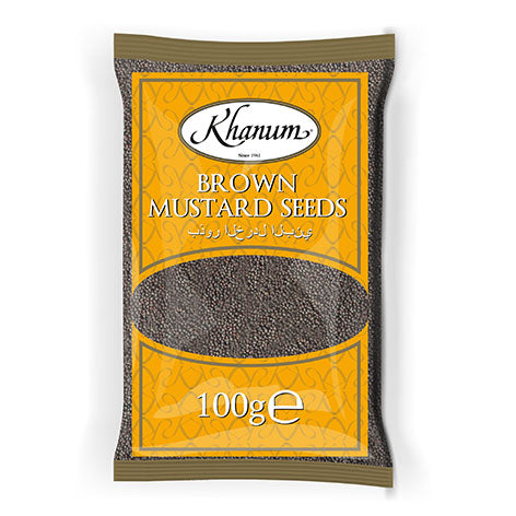 Brown Mustard Seeds 100g by Khanum
