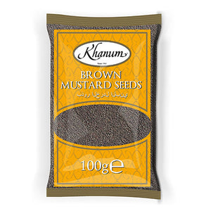 Brown Mustard Seeds 100g by Khanum