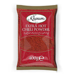 Extra Hot Chilli Powder 400g Bag by Khanum