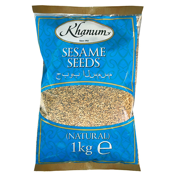 Sesame Seeds (Natural) 1kg Bag by Khanum