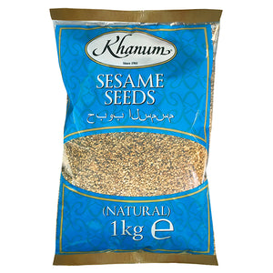 Sesame Seeds (Natural) 1kg Bag by Khanum