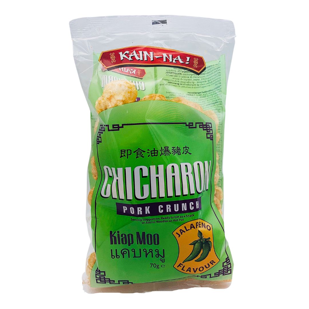 Chicharon Kiap Moo Pork Crunch Jalapeno Flavour 70g by Kain-Na!
