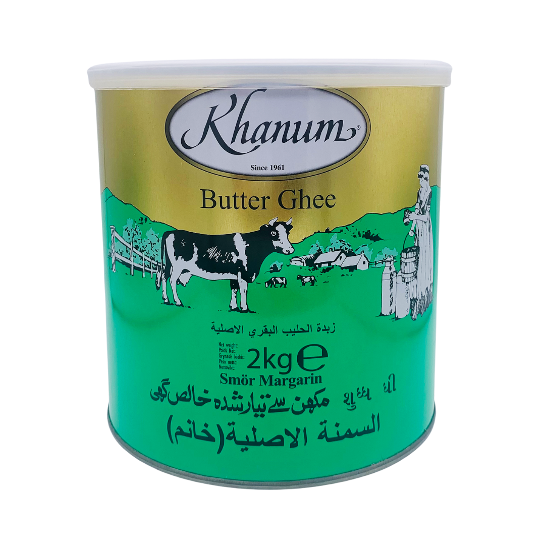 6 x 2kg (12kgs) Butter Ghee By Khanum