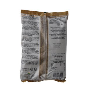 Coarse Black Pepper 1kg Bag by Khanum