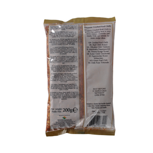 Crushed Red Chilli 200g Bag by Khanum
